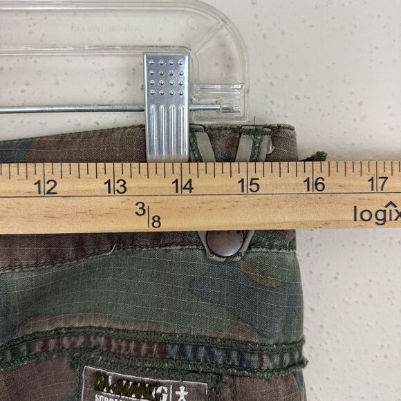 Da-Nang Camo Cargo Pants Embroidered Womens Sz Small Silk Cotton Straight Leg - Picture 13 of 16